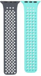 Phoner Spike Apple Watch szilikon szíj, 38/40/41mm, szürke/kék - phoner