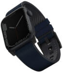 Uniq Straden vízálló bőr Apple Watch szíj, 49/45/44/42MM, kék (UNIQ-45MM-STRABLU) - phoner