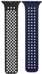 Phoner Spike Apple Watch szilikon szíj, 38/40/41mm, fekete/éjkék - phoner