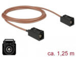Delock FAKRA A-hüvely > FAKRA A-hüvely RG-316 antenna kábel 1, 25m (89679) (89679) - aqua