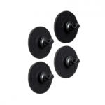 Silwy Pinuri magnetice Flex cu suport NEGRU - set de 4 buc (70904010) Agatator cuier