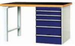 bott Cubio munkaasztal, fenol, 5 fiók, 75 x 150 cm - manutan - 1 054 164 Ft