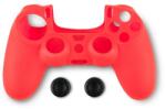 Spartan Gear 2808144 piele de silicon pentru controler PS4 roșu + prinderi pentru degetul mare (2808144)