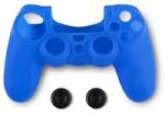 Spartan Gear 2808145 piele silicon controler PS4 albastru + prinderi pentru degetul mare (2808145)