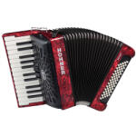 Hohner tangóharmonika, Bravo II 60, piros - r55hangszerbolt