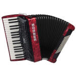 Hohner tangóharmonika, Bravo III 72, piros - r55hangszerbolt