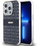 DKNY PC/TPU Repeat Pattern Tonal Stripe Magsafe tok iPhone 13 Pro Black