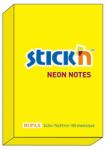 Hopax Notes autoadeziv 76 x 51 mm, 100 file, Stick'n - galben neon (HO-21132)