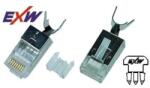 EXW Modulár dugó RJ45 Cat6A STP patch/fali 1, 5mm 50micron - 10539 (10539) - pcx