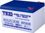 Ted electric Оловна Батерия TED ELECTRIC, 12V, 12Ah, 152- 98- 96 mm, AGM (TED-12V-12-AGM)