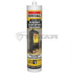 Soudal 106649 Kályhatömítő hőálló 1500C°-ig, fekete-antracit 280ml (106649)