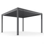 Mirpol LUXE elektromos pergola 4x4m antracit LED világítással (5905610251499) - homelux