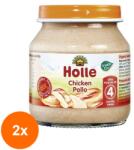 Holle Baby Set 2 x Piure de Pui Eco, Holle Baby, 125 g