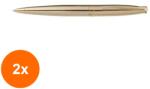 X-PEN Set 2 x Pix Peninsula, Placat cu Aur 18K, Rezerva Tip Parker, X-PEN (HOK-2xKH-X642B-GP)
