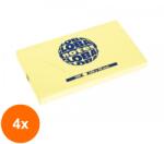 SPREE Set 4 x Notite Autoadezive, Galben Pastel, 100 File, 125 x 75 mm, Global Notes (HOK-4xKH-SP565 501)