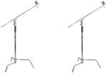 C-stand boom állvány 3m + 1.25m rozsdamentes acélból - 2db