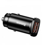  Baseus BS-C15Q 30W, 5A, 2 x USB-A autós szivargyújtós töltő, fekete (CCALL-DS01)