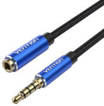 Vention 3, 5mm Combo Jack (4-pin) TRRS hosszabbító kábel (M/F) 1m [BHCLF]