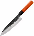 AKORA Cutit profesional Japonez Gyuto, seria JP, otel japonez HRC 60 calire manuala, maner Delux Pakka (CPHGJP-20PRO)