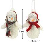  Kucsmás, sálas hóember 2 féle