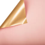 Valex Decor Púder rózsaszín / Arany fólia ív 58cm x 58cm, 20db (SPF58-19)