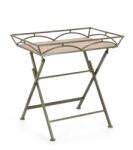 Bizzotto Masa pliabila otel verde mdf natur Guenda 63x40x60 cm (0741597) Raft