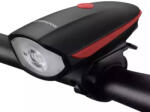 ROCKBROS Lanterna bicicleta cu acumulator si sonerie, impermeabila IPX5, 250 lm, 1200 mAh, rosu