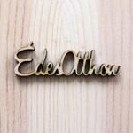  Natúr fa /Édes Otthon felirat, mérete: 60x20x3 mm