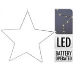  Csillagdekoráció fém, led világítással. Mérete: 295 mm