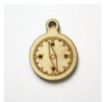  Natúr fa iránytű, mérete: 5x6, 2 cm