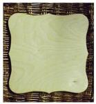  Natúr szögletes falap, mérete: 160x160x3 mm