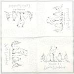  Szalvéta - jegesmedvék