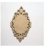  Ovális tábla csipkés kerettel, mérte: 11x18, 5 cm