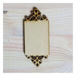  Fa tábla csipkés, mérete: 4x10 cm