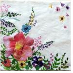  Szalvéta - rajzos virágok