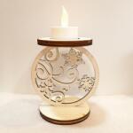  Mécsestartó, hópihés. Mérete: 97x115 mm