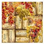  Szalvéta Grapes & corks