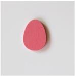  Sötétrózsaszín fa tojás, mérete: 20x27 mm