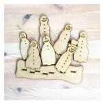  Natúr fa hóembercsapat, mérete: 20x10 cm