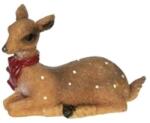 Fekvő őz sállal, polyresin. Mérete: 81x32x52 mm