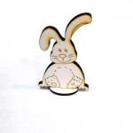  Natút fa talpas nyuszi, mérete: 45x75 mm