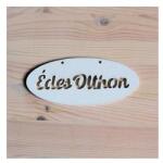  Édes Otthon kiesős tábla, fehér. Mérete: 14x6 cm