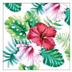  Szalvéta, Hibiscus Floral White - emiboltja - 55 Ft