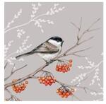  Szalvéta, Bird on branch grey