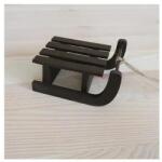  Barna szánkó, mérete: 65x80x40 mm