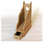  Fiókos irattartó, MDF. Teljes mérete: 210x265x90 mm