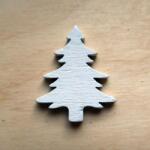  Fehér fenyőfa, mérete: 25x30 mm