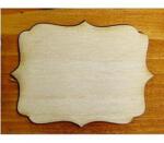  Négyszögletes hegyes tábla, mérete: 6x8 cm