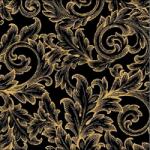  Szalvéta - Baroque gold/black