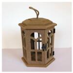  Lanterna, MDF. Átmérő: 14 cm, magassága: 19 cm